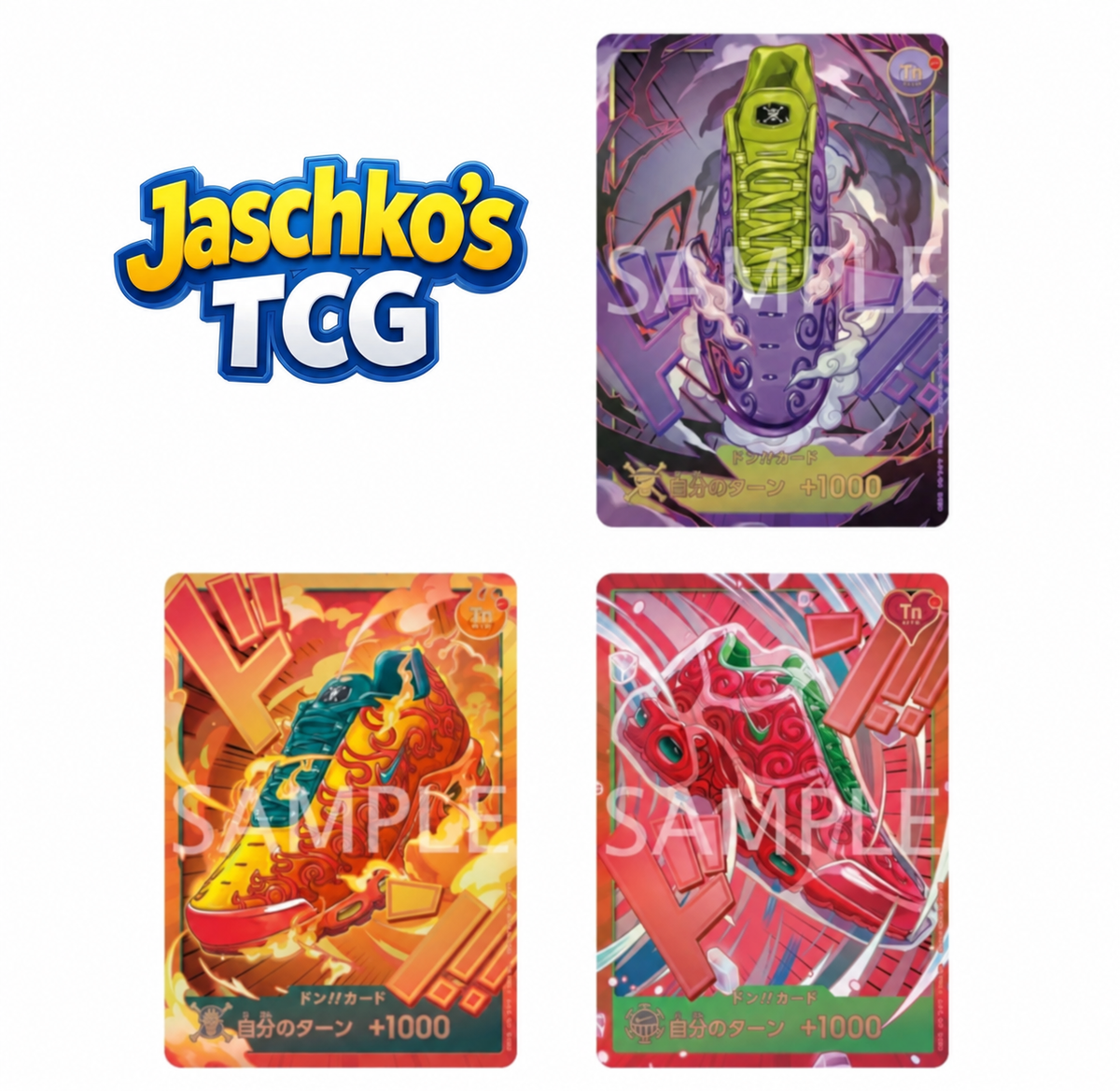 Nike x ONE PIECE TCG 3-Card Set 3 Only DON!! Shonen Jump (JPN) Pre Order