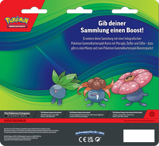*PRE - ORDER* Pokemon TCG: Enhanced 2er-Pack Blister (Myrapla, Duflor & Giflor)