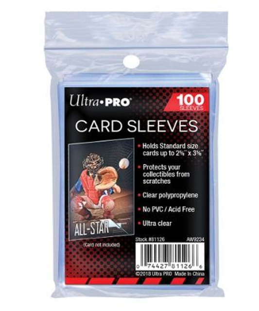 Ultra PRO Trading Card Penny Sleeves® 100 Pack 2.5" x 3.5